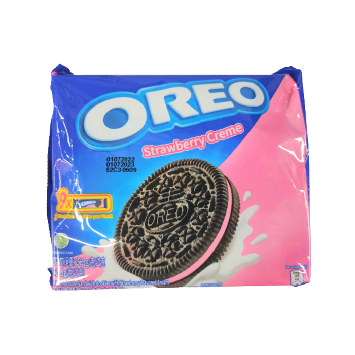 Oreo Strawberry Creme Chocolate Sandwich Cookies (3ct x9 per pack) 3-Pack