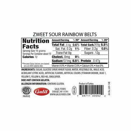 Sour Rainbow Silly Spagetti | Zweet | 10 oz (3 Pack)