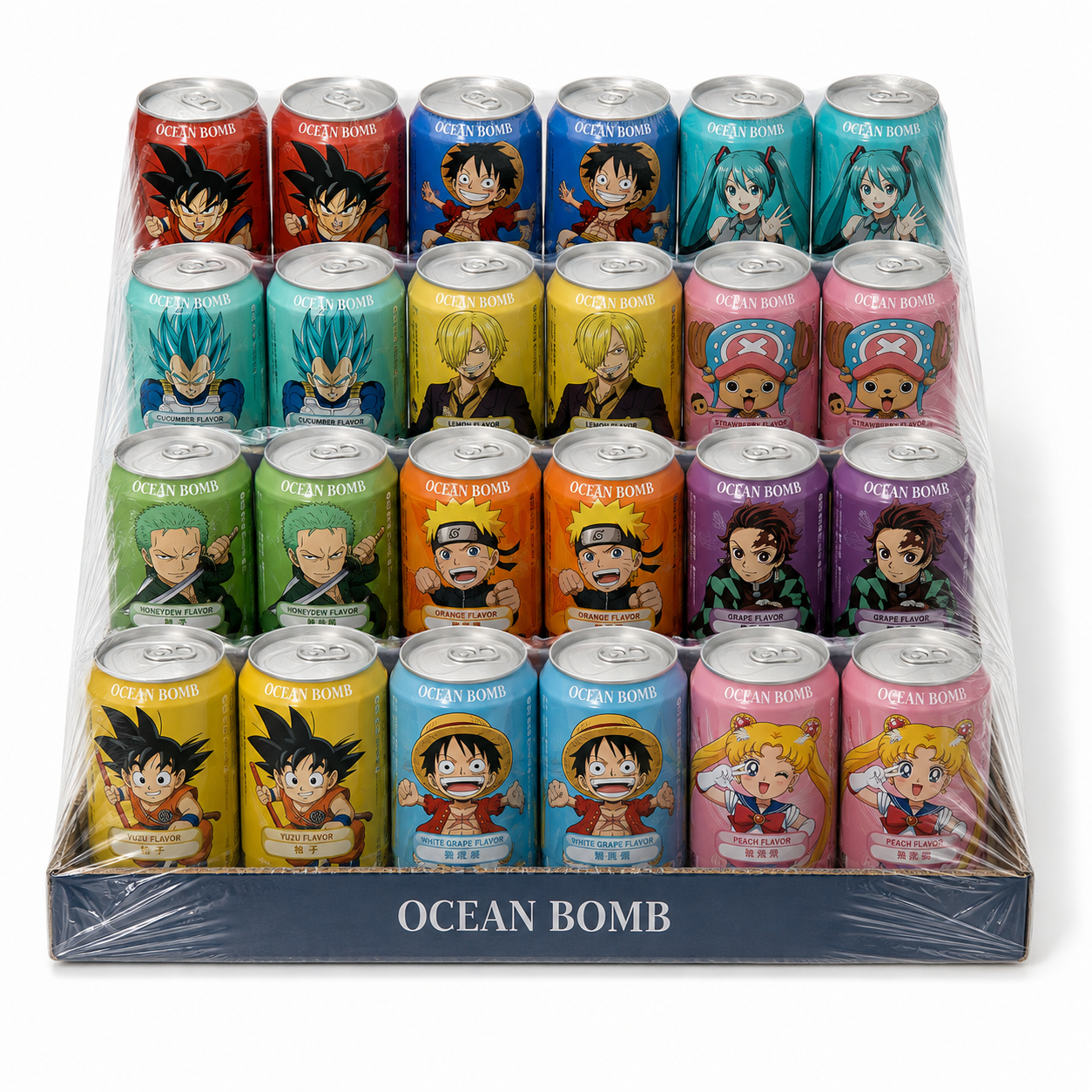 Ocean Bomb Assorted Flavor Mix (330ml) (China) 24-Pack