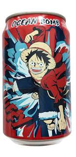 Ocean Bomb One Piece Sparkling Water Luffy Yogurt Flavor (330ml) (Taiwan) 6-Pack